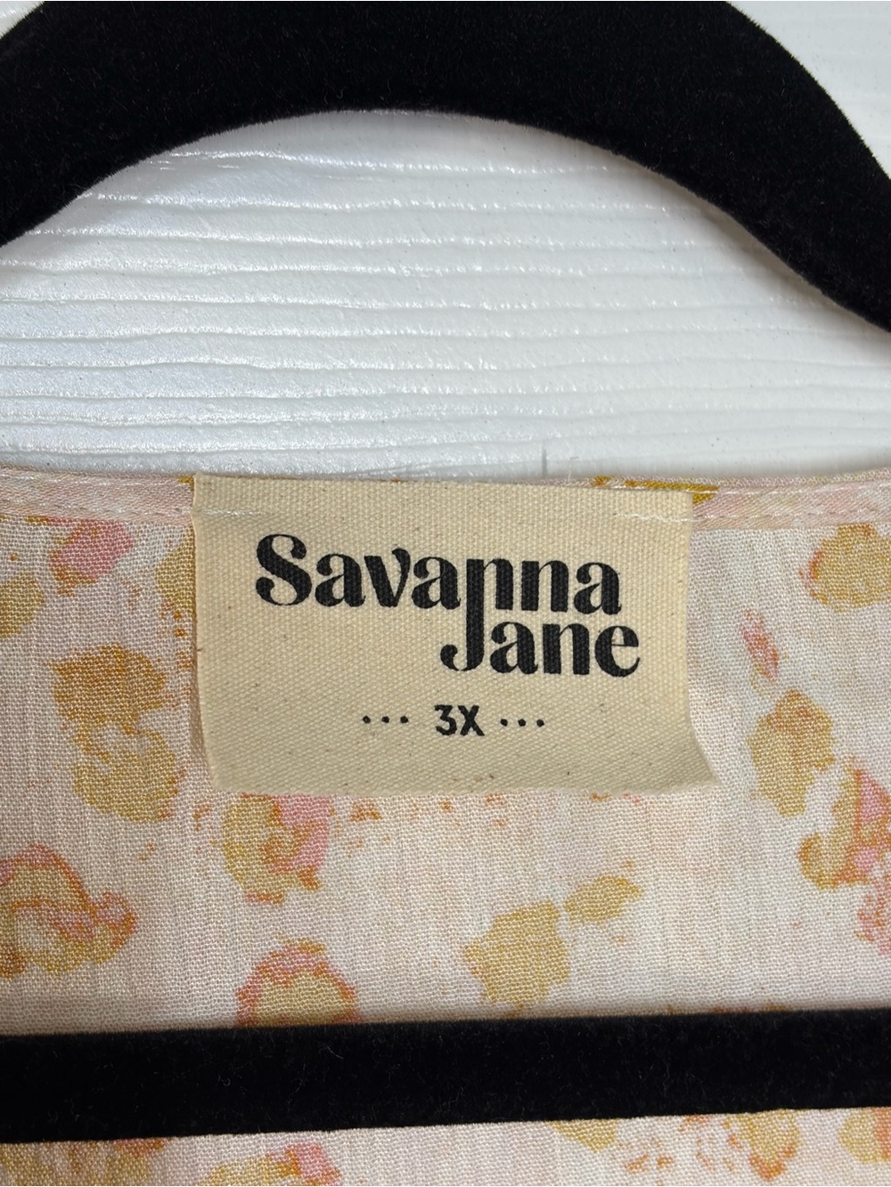 Savanna Jane Cream Tunic Top with Pink, Yellow & Blue Floral Embroidery - Picture 5 of 8